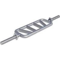 GORILLA SPORTS Langhantelstange Trizepstrainer Diagonal in Chrom, 86.5 cm (3-tlg)