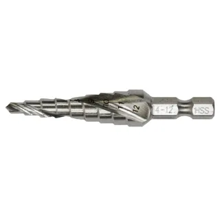 Makita Stufenbohrer 1/4 Zoll - Ø 4-12 mm - 9-stufig - HSS - spiralförmig - D-40141