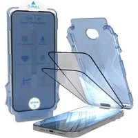 EAZY CASE Displayschutzfolie 2x Displayschutz für iPhone 16 Modelle für Apple iPhone 16 Pro Max, 2er Set, Display Schutzglas iPhone 16 Pro Max, 2er Set Klar, Hartglas 0,7mm