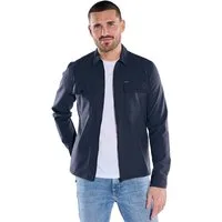 emilio adani Langarmhemd Herren Overshirt aus Tech-Softshell, Marineblau