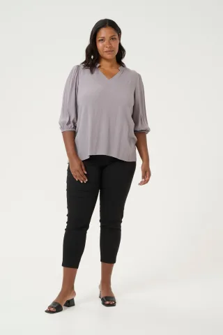 Langarm-Bluse Regular fit Steeple Gray grey