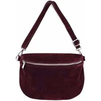 ITALYSHOP24 Bauchtasche Damen Wildleder Gürteltasche Brusttasche CrossBody Handytasche, als Schultertasche, CrossOver, Umhängetasche tragbar