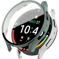 Tec-Expert Smartwatch-Hülle Hülle mit integriertem Displayschutz für Samsung Galaxy Watch7 44 mm 44 mm, Rundum Schutz Cover Case Bumper stoß-und kratzfest robust
