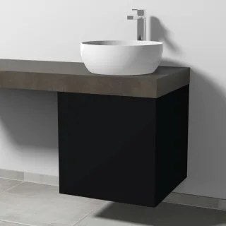 Sanipa WTU mit Tür A: rechts 2morrow (P2360R) 510x500x520 Schwarz-Matt, P236008R P236008R