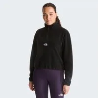 The North Face Fleeceshirt W NOVELTY LOGO GLACIER 1/4 ZIP sportlicher Stil, wasserabweisend, windabweisend, atmungsaktiv