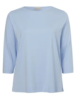 Via Appia - T-Shirt U-Boot 3/4 Arm Druck Schmuck hellblau - Gr. - 44