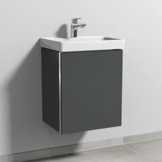 Sanipa 3way Waschtischunterbau zu Villeroy & Boch Avento Waschtisch mit 1 Tür, Anthrazit-Matt BR61922