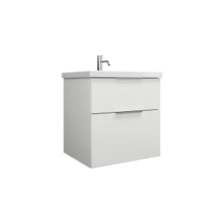 Burgbad Keramik Waschtisch-Set Eqio Weiß Matt/Alpinweiss, SEYQ063F6014C0001 SEYQ063F6014C0001