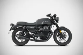 Sport Auspuff ZARD ZUMA Edelstahl BLACK Moto Guzzi V7 III Bj. 2017-2020 EURO-4 eintragungsfrei