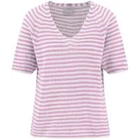 FYNCH-HATTON 3/4 Arm-Pullover Gestreifter Leinenpullover - Casual Fit