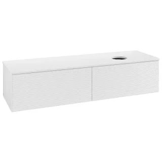 Villeroy & Boch Antao Waschtischunterschrank 1600x360x500mm L38110GF mit Beleuchtung mit Struktur FK/AP: GF/0