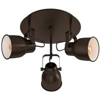 EGLO Deckenspot MITCHLEY, ohne Leuchtmittel, Deckenleuchte Vintage, Industrial, Retro, Küchenlampe, E27, Ø 50 cm