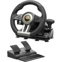PXN V3 Pro Gaming-Rennlenkrad mit Pedalen, Dual-Motor-Vibration Gaming-Lenkrad (kompatibel mit PC, PS3, PS4, Xbox & Nintendo Switch)