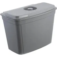 keeeper Mülleimer 4L Hängeabfalleimer mit Deckel Milan, 27 x 16,3 x 19 cm