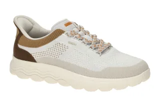 Geox U65MPE 06KEK C1999 Herren Sneakers wei?/braun - FASTin System.