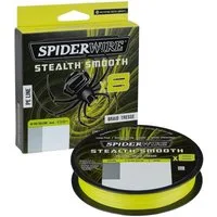Spiderwire Angelschnur STEALTH SMOOTH 8 YELLOW 150m - 0,11mm - 10,3kg - Geflochten, 150 m Länge, 0,11 mm Fadendurchmesser, (1-St), Geschmeidiges und ruhiges Auswerfen