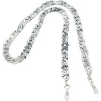 BUNGSA Ketten-Set Brillen-Kette Lanyard mamoriert aus Acryl Damen - Grau (1 Brillenkette, 1-tlg), Brillenschmuck
