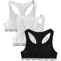 Next Crop-Top 3er-Pack Kurztops mit Ringerrücken (3-tlg)