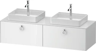 Duravit White Tulip Konsolenwaschtischunterbau wandhängend Weiß Hochglanz 1600x550x408 mm - WT4891B8 WT4891B85850000