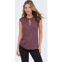ONLY Kurzarmshirt ONLNICOLA S/S TOP CS JRS Viskose, regular fit, Rundhals