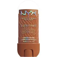 NYX PROFESSIONAL MAKEUP Highlighter BUTTERMELT STIX GLOW BOOSTING HIGHLIGHTER STICK, mit Cupuaçu- und Kokosnussbutter, für einen ultimativen Glow