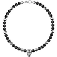 PHILIPP PLEIN Kette mit Anhänger PLEIN SIGNATURE Edelstahl, Schwarz PJNEA04NU