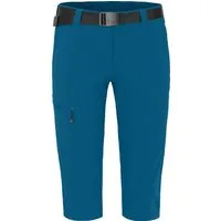 Bergson Outdoorhose BARLEE Capri (slim) Damen 3/4 Wanderhose, vielseitig, pflegeleicht, Normalgrößen, Saphir