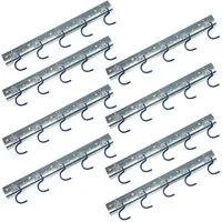 ONVAYA Gartengerätehalter Geräteleiste 50 cm Stahl, Gerätehalter, Wandhalterung, (8-tlg)