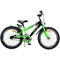 T&Y Trade Kinderfahrrad 20 Zoll Kinder Jungen Fahrrad Kinderfahrrad Rad Sportivo Grün 22115, 1 Gang, Seitenständer, Schutzbleche, Trinkflasche, Klingel