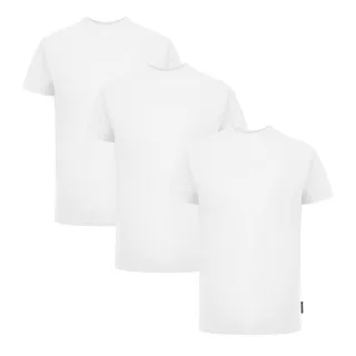 Palm Angels Tri-Pack Flag Logo Weiße T-Shirts