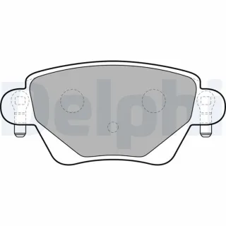 Delphi Bremsbel?ge hinten Ford Mondeo Jaguar X-Type Renault Kangoo