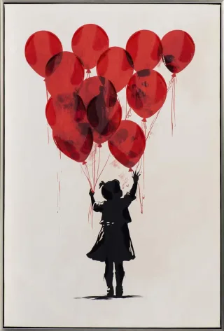 Keilrahmenbild BALLON GIRL