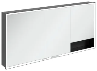 Villeroy & Boch Einbau-Spiegelschrank My View+ B48216 1600x750x167mm m. Bel. Volcano Black B48216VL
