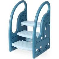 Onasti Tritthocker Tritthocker Dreistufiger Kinderhocker für Bad, Schlafzimmer, Küche