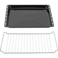 ICQN Backblech 422 x 370 x 30 mm Set, Emailliertmitgitter, (2-St), Passend für ELECTROLUX, AEG, IKEA, ZANUSSI, JUNO, ZOPPAS