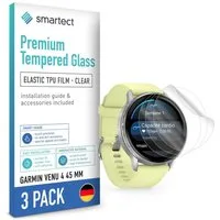 smartect Displayschutzfolie TPU Schutzfolie Klar für Garmin Venu 4 45 mm, Set, 3 Stück, Panzerfolie Bildschirm Displayfolie