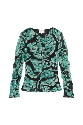 Fabienne Chapot - Mesh Top - Karlis grün/schwarz - Gr. - L