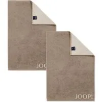 JOOP! Handtuch 2 Stück Joop! Gästetuch Classic 1720-30 sand 30x50, Walkfrottier (2-St), Baumwolle