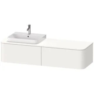 Duravit Happy D.2 Plus Konsolenwaschtischunterbau wandhängend Weiß Supermatt 1600x550x354 mm - HP494 HP4944L84840010