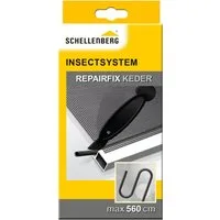 SCHELLENBERG Reparatur-Set Fliegengitter Reparatur-Keder für Fenster und Türen, Kedergummi inkl. Kederwerkzeug, 5,6 m