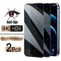 OLi Sichtschutzfolie 2X Sichtschutz Full Screen Privacy für iPhone 15 Displayschutzglas, (Spar Set, 2-St), Panzer Schutz Sichtschutz, Privacy, Full Screen Privat
