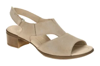 ara 12-35732 LUGANO-S Damen Sandale Beige - Sand mit extra leichter PU Sohle