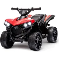 GarveeMore Elektro-Kinderauto 6V Elektrisches Quad Für Kinder, Elektroauto Kinder ATV Mit Musik, USB-Anschluss, Hupe, LED-Scheinwerfer