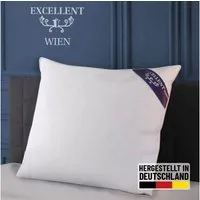 Excellent 3-Kammer-Kopfkissen Wien, Füllung: 60% Daunen / 40% Federn (Außenkammern) und 100% Federn (Innenkammer), Bezug: 100% Baumwolle, Kopfkissen in 40x80 und 80x80 erhältlich