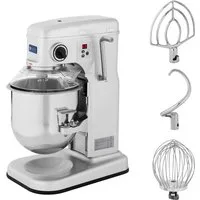 Royal Catering Küchenmaschine RCPM-10,1B, 650 W, 10 l Schüssel, Teigknetmaschine 10 l Planetenrührwerk 650 W Planetenrührmaschine