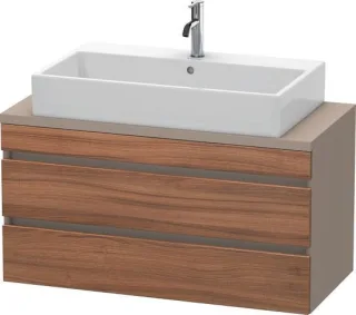 Duravit DuraStyle Konsolenwaschtischunterbau wandhängend Nussbaum & Basalt Matt 1000x478x512 mm - DS DS530907943