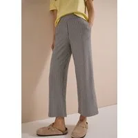 CECIL 7/8-Hose mit gestreiftem Seersucker-Look