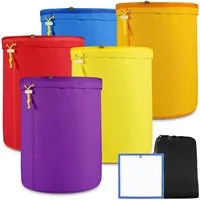 OSTWOLKE Gartensieb 5 Bubble Bags 1 Gallone Beutel Essenz Extractor Kräuterblasen, (5-St), mit Presssieb, Filtrationsbeutel, feine Löcher