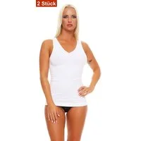 Cocain underwear Shapinghemd Damen Form Bauchweg Unterhemden Form Mieder Slips Shapewear Seamless (Pack, 2-St) Form Unterwäsche - ohne Seitennähte