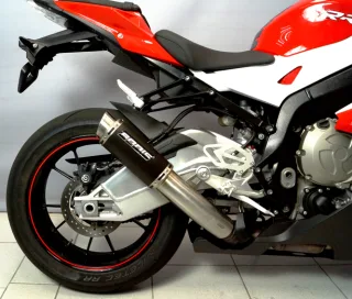 Sport Auspuff Bodis M-GP Steel Black 200mm BMW S 1000 RR Bj. 2015-2016 mit ABE